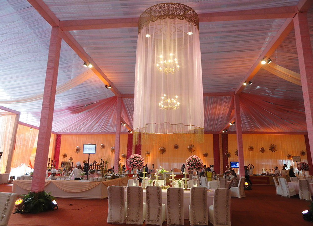 Ceiling decoration ideas by Hari Om tent event Noida