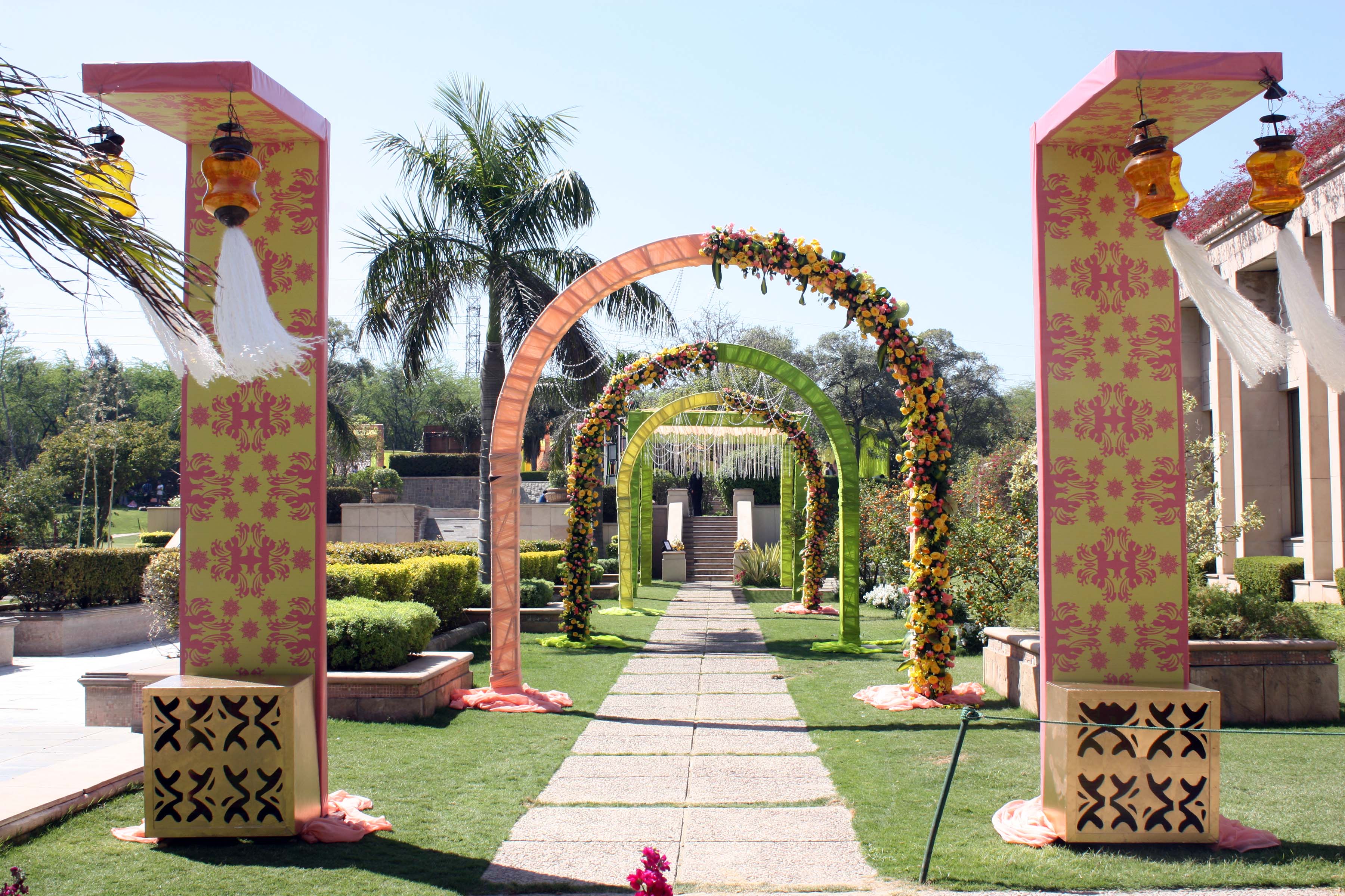 Entrance decoration by wedding tent house in  Greater noida