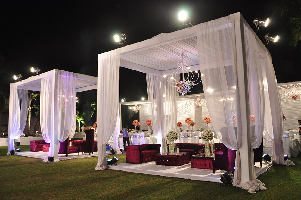 Stage tent decoration by Hari Om tent event Noida