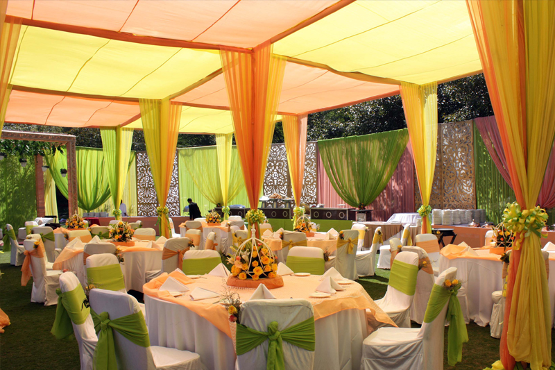 Beautiful wedding tent decoration by tent house in Greater noida